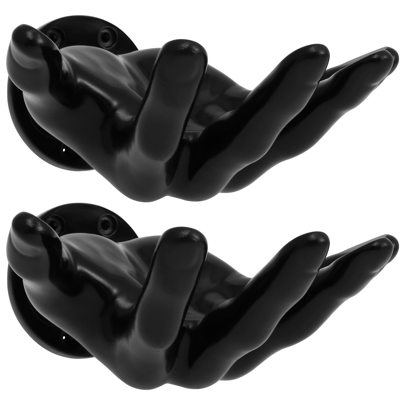 TEMU 2pcs Hand-shaped Wall Shelves, Wall-mounted Coat Hooks For Ball-shaped Home Storage, Practical Hooks For Employees, Utility Hooks