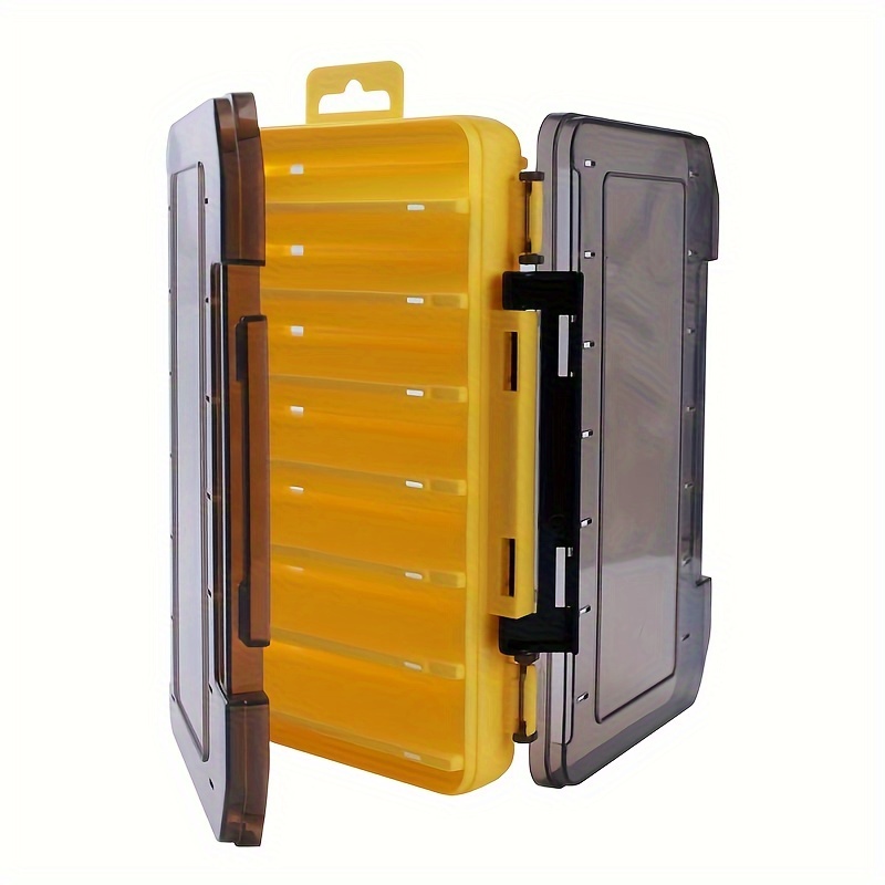 

Double-sided Opening Abs Tackle Box-02: Pp , , And Spacious Storage For 12 Lures