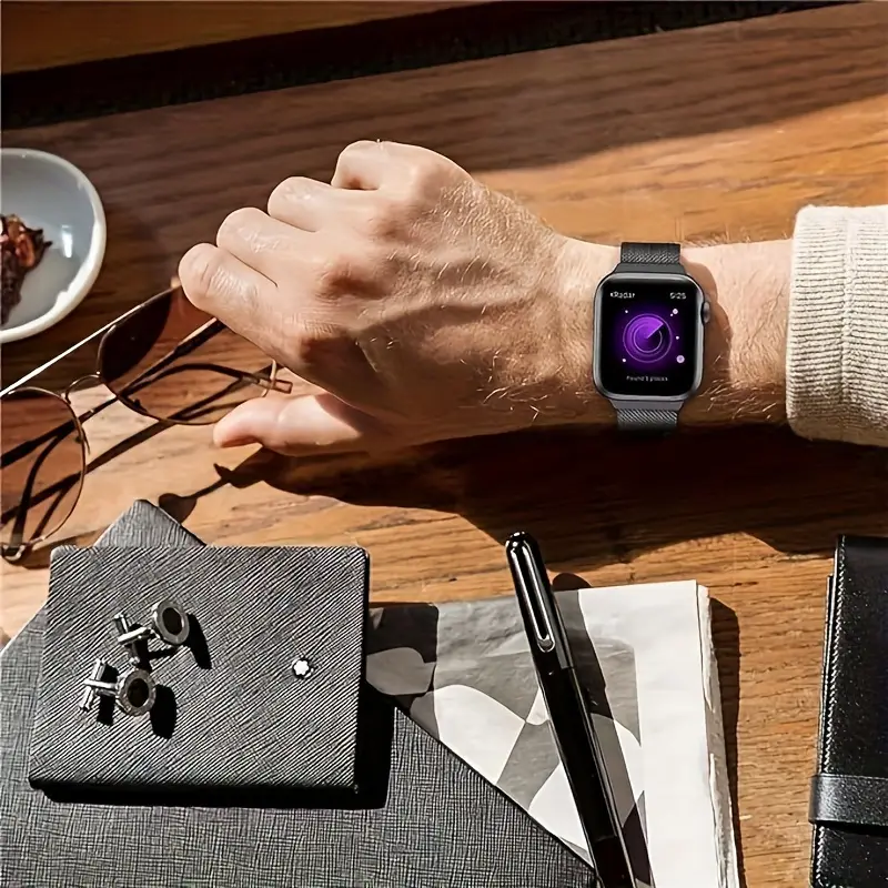 bracelets   en acier inoxydable pour for iwatch series ultra 9/8/se/7/6/5/4/3/2/1 - fermoir magnétique, bracelet en     à leau compatible avec les modèles 49 mm/45 mm/ /42 mm/41 mm/40 mm/38 mm détails 8