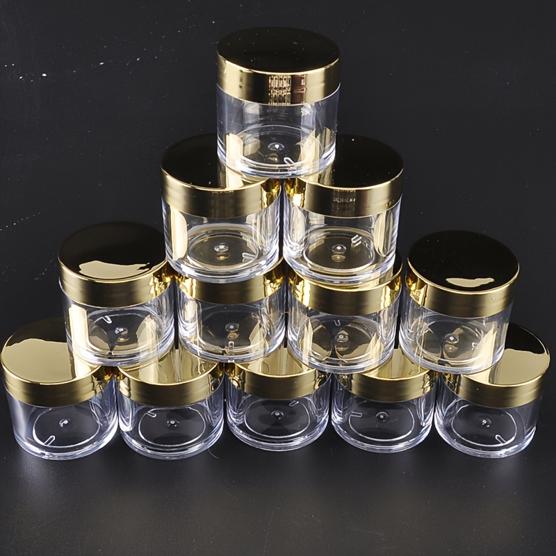 TEMU Boîtes rondes transparentes de 1Oz/30G avec couvercles pour baumes à lèvres, crèmes, Cosmétique, cosmétiques, échantillons, pommades et autres