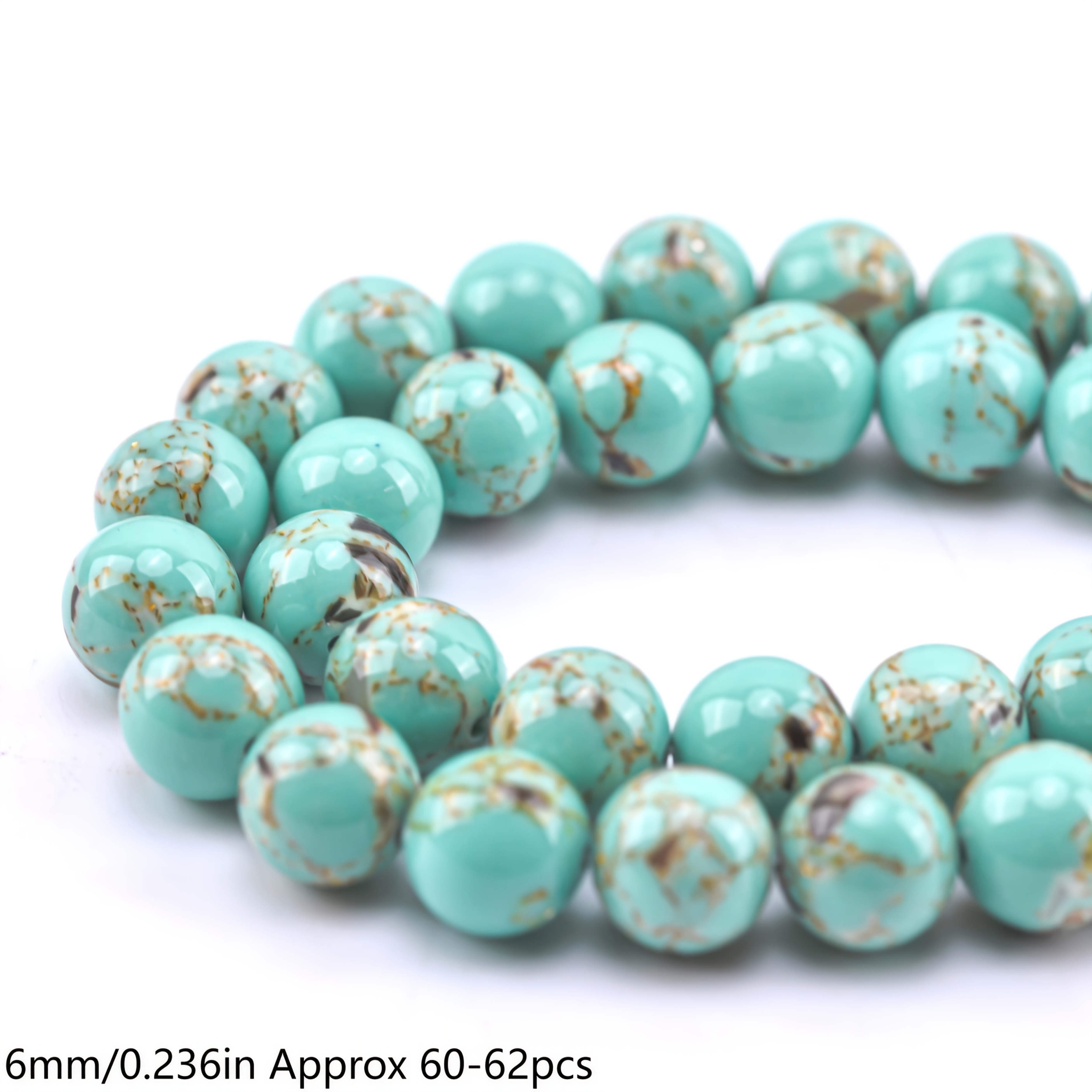 Green Stone Marble Pattern Round Stone Beads For Jewelry Making Bracelets Necklaces Earrings Diy Holiday Gifts 4/6/8/10/12mm-88/60/44/36/28pcs