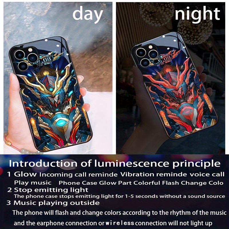 DIY comes to customize a seven color voice controlled luminous phone case