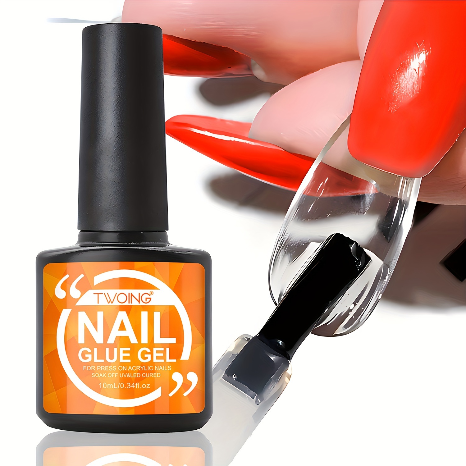 

retention Excellence" Super Strong Nail Glue Gel - 0.34 Oz, Long-lasting Adhesive For Acrylic & Press-on Nails, Rhinestone Application, Alcohol-free