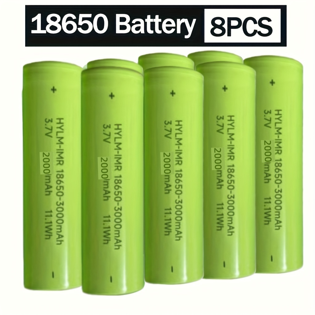 TEMU 8/16 Original 18650 Lithium Batteries 3500mah Rechargeable Batteries, Suitable For 3.6v 4.2v, Assembled Lithium Batteries, Compatible Batteries,