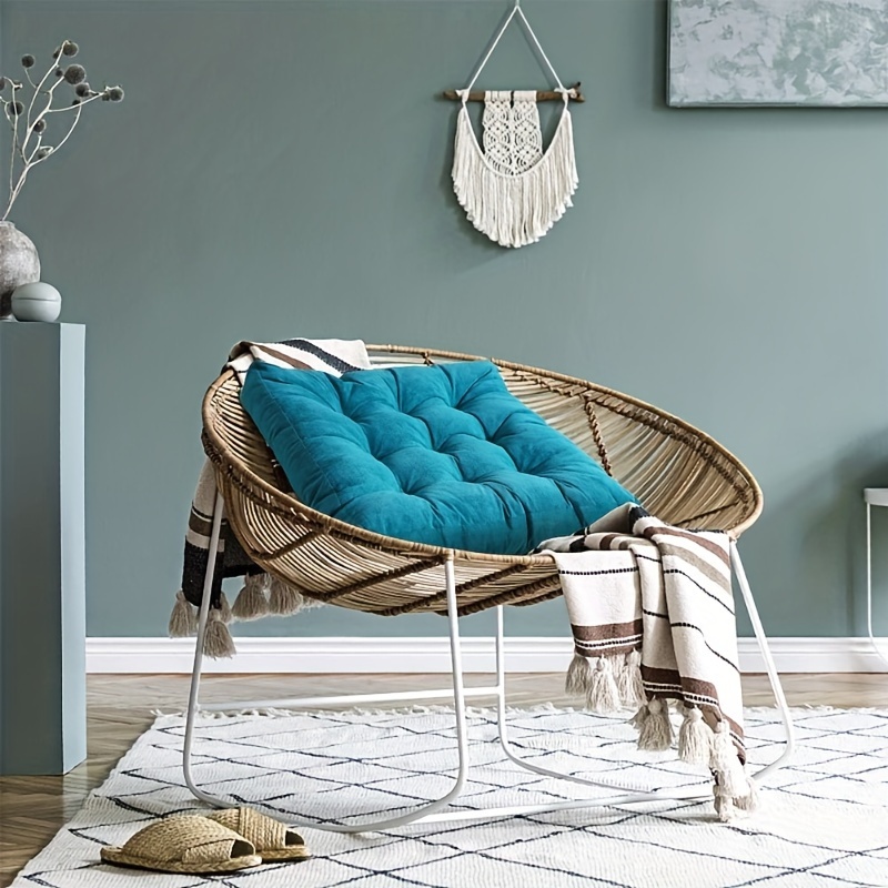 Cuscino Da Meditazione Rotondo - Imbottito In Kapok, 30x30 Cm, Per Yoga E Seduta A Terra - Foto 9