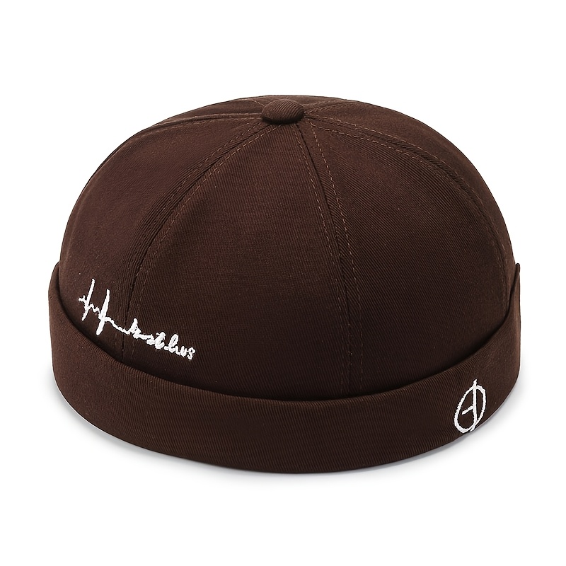 TEMU Nuovo cappello da e da donna, versione coreana del cappello da proprietario primaverile e autunnale, cappello pelle d', cappello senza tesa,