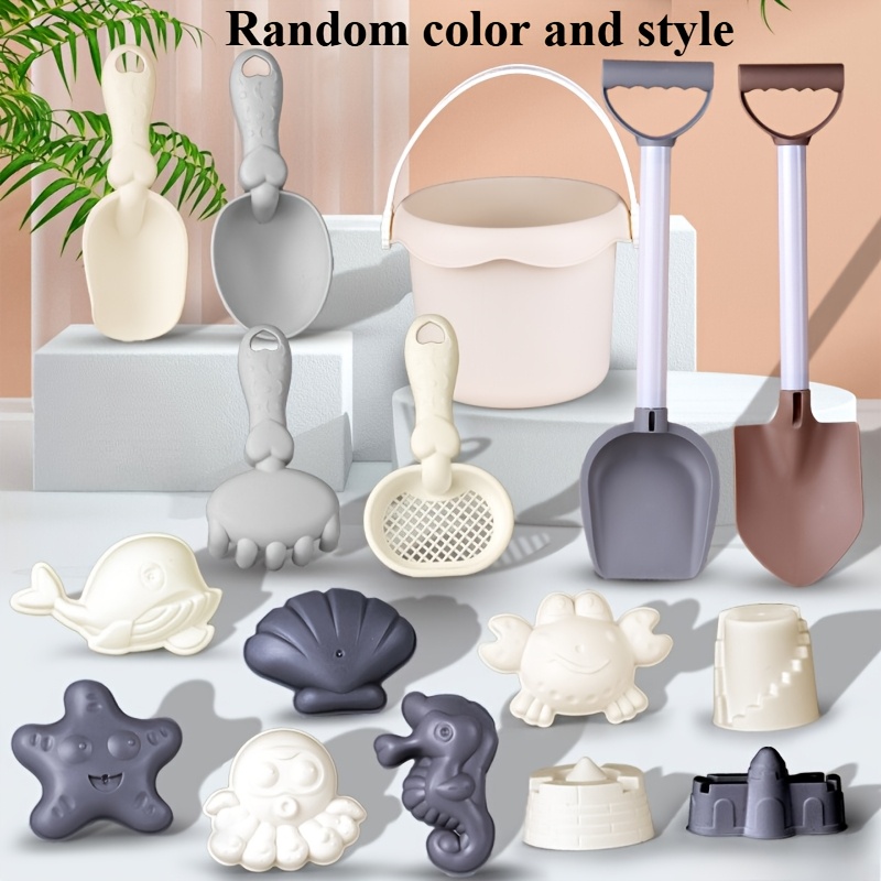 Beach Toy Set/sand Digging And Water Play Outdoor Toys/sand Molds/creative Diy Toys/party Game Props/festival Gifts/increase Interactivity/random Color And Style
