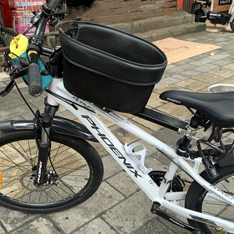 mountain bike pet seat foldable dog carrier basket road Temu Canada