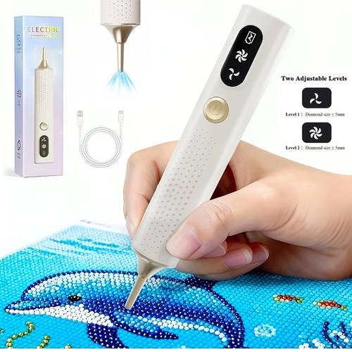 electric diamond painting pen valentines day gifts gifts for electric pen diamond painting accessories and tools wireless rechargeable diamond painting picker pen needed adjustable suction