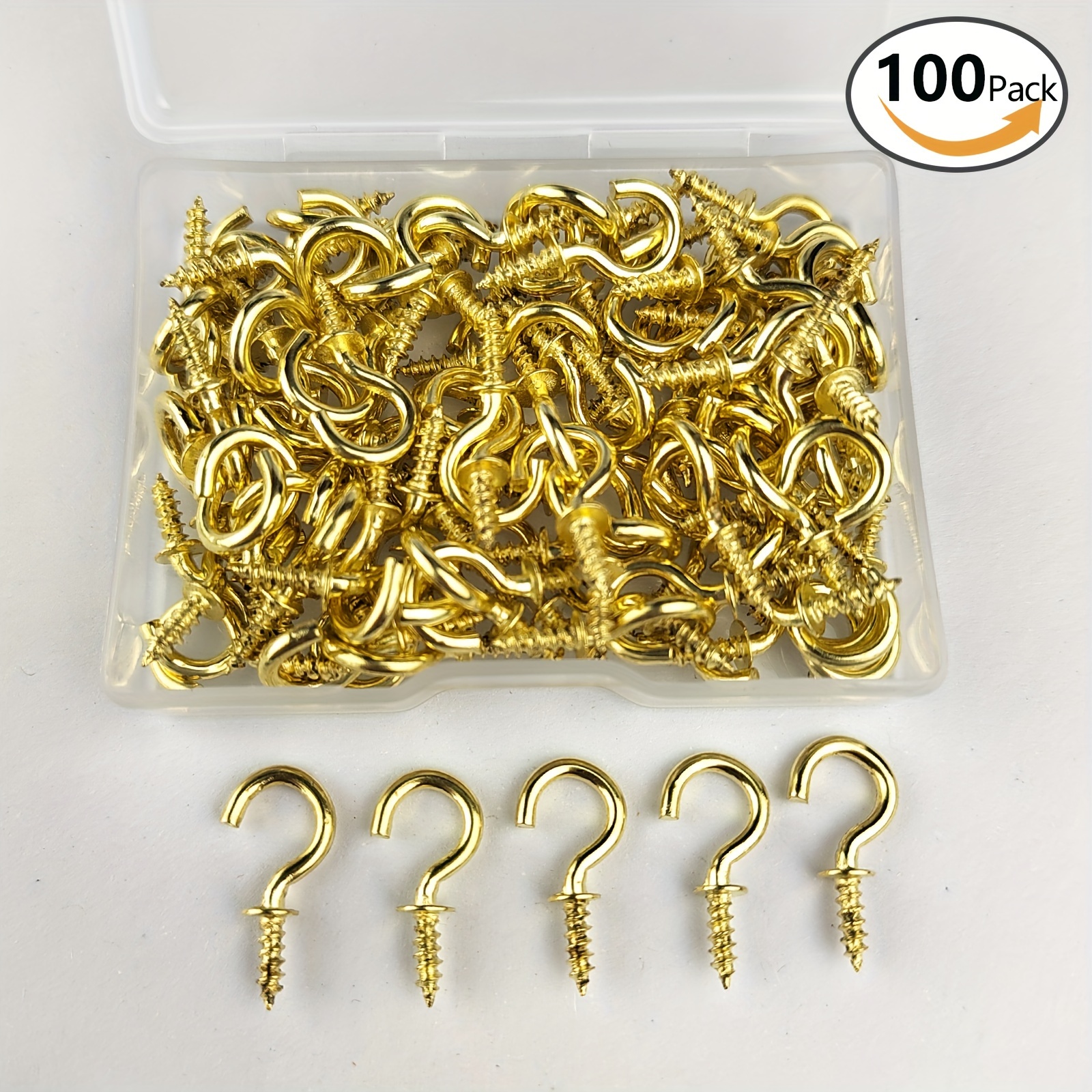 

100pcs 1/2" - Durable Metal For Jewelry, Crafts & - /ceiling Mounts - , -saving Solution