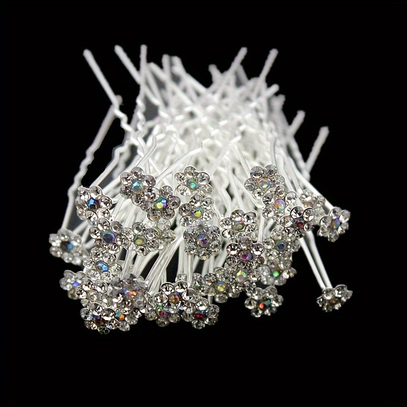 20pcs Bridal Headwear Rhinestone Hair Pins Hair Barrettes Hair Clips Bridal Wedding Women Hair Jewelry