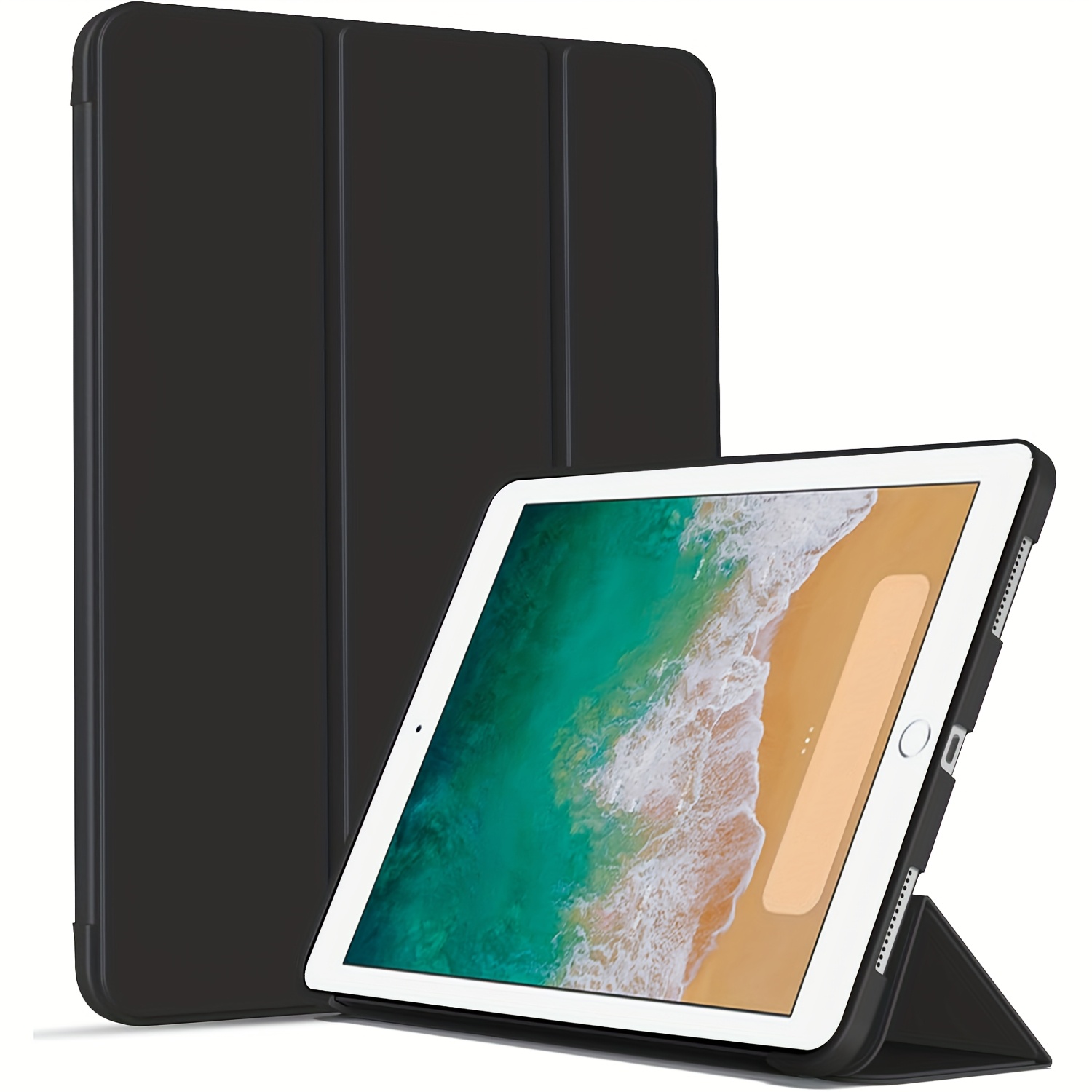 E-shop Tir-fach Tablet-Hülle für iPad Air 1 2 9,7'' 2013 2014 2017 2018 5. 6. Generation A1893A1474E1567 Ultraflache Flip-Halterung Schutzhüllen Weiche