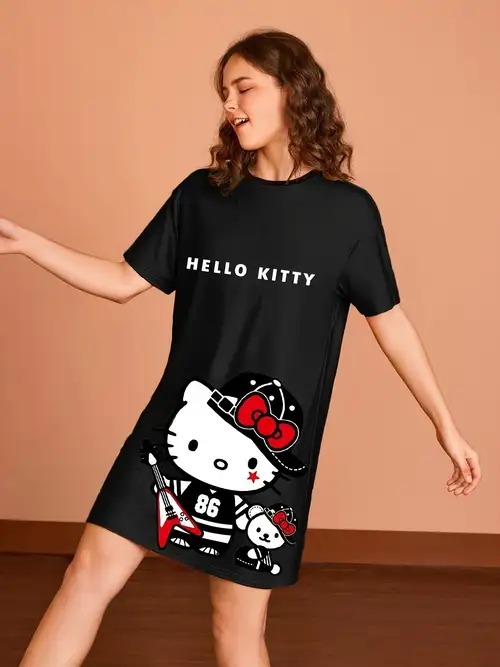 cute pajama dresses TreJaz Unicorn Princess Pajama Dresses for Girls Sleepwear