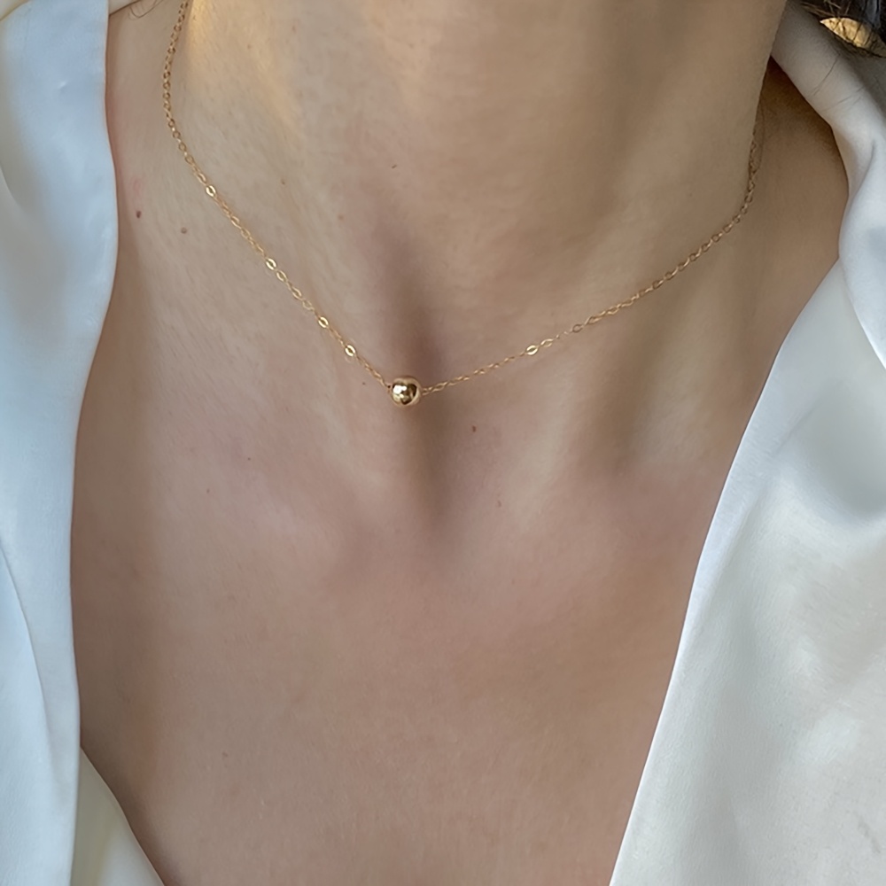 1 Steel Ball Pendant Necklace, Women' Layering Accessory Gift