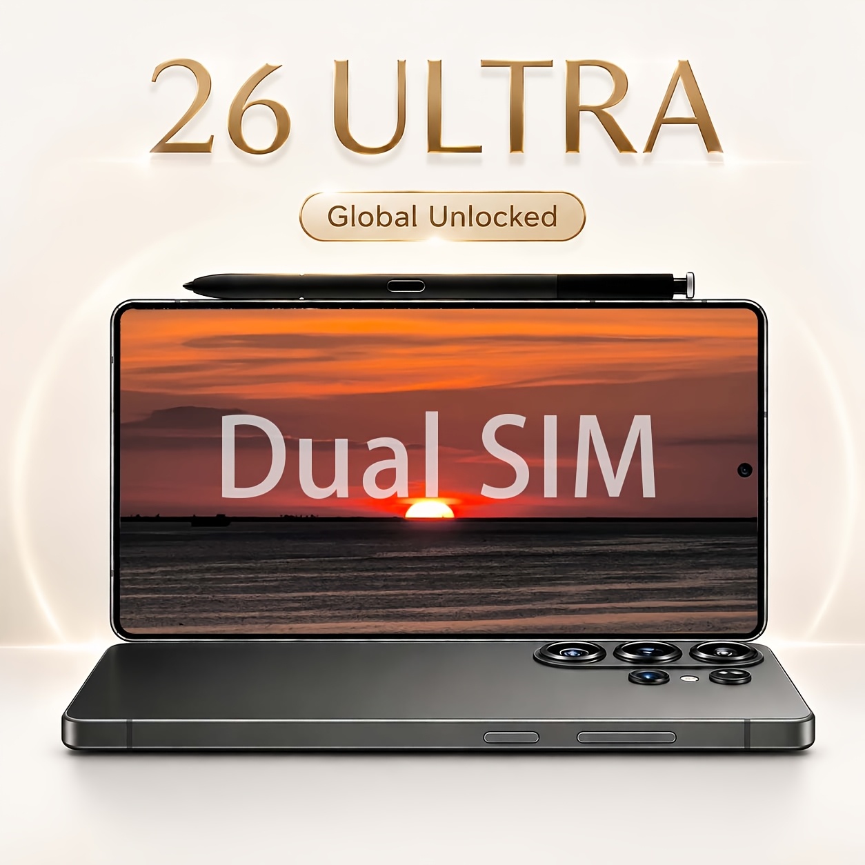 TEMU 26 Ultra Unlocked 2026 New 6.9 Inch Hd Display 5g Mobile Smartphone, Dual Hd With Headset, Cover, Usb Cord, Slot, Great Gift Idea For Christmas