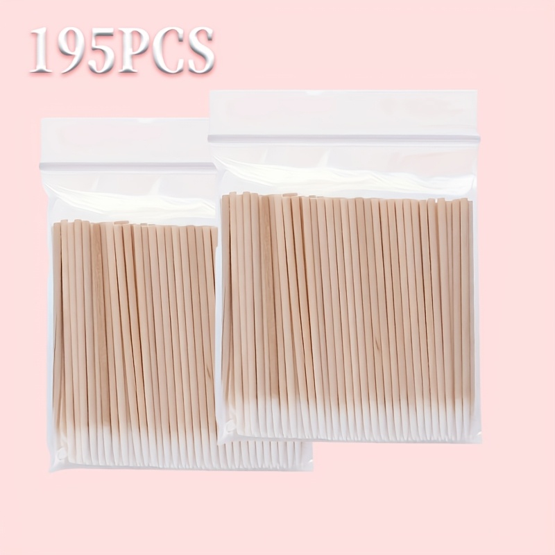 195pcs Disposable Multifunctional Nail Art Remover Sticks