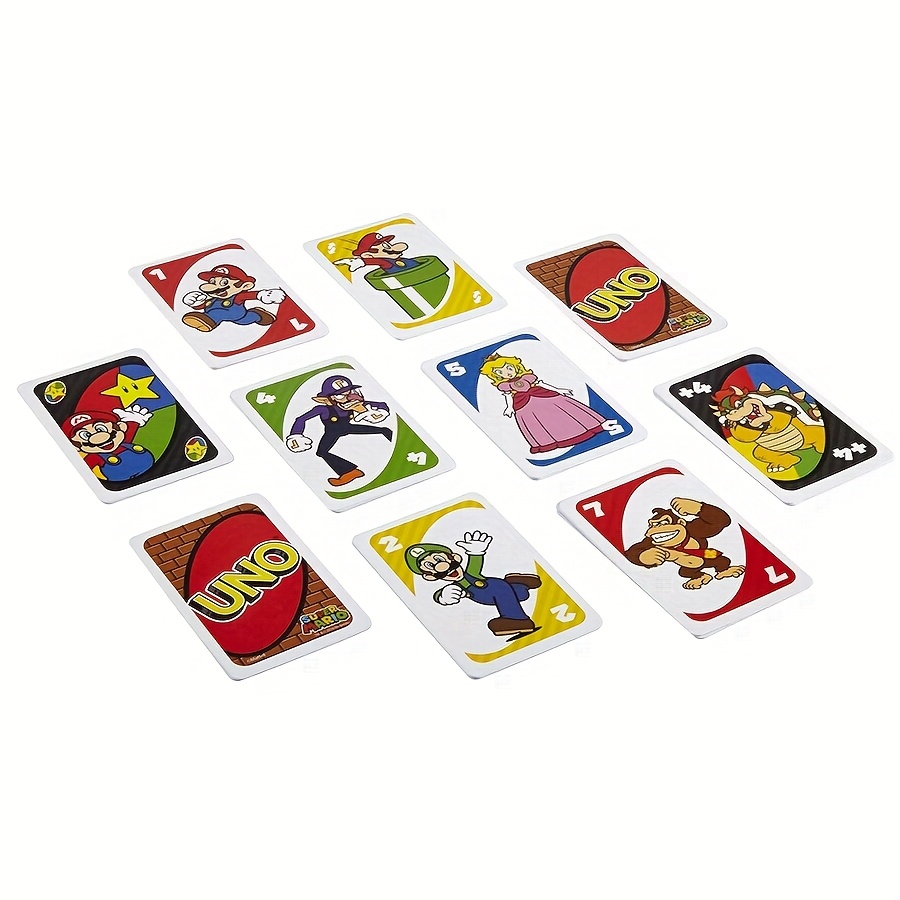 112 Mattel UNO Super Mario-kaarten