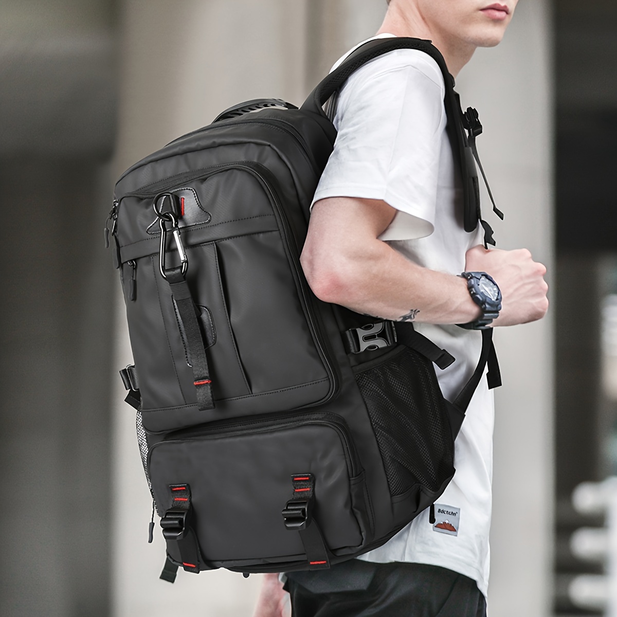 Image of Men's Casual Business Backpack, Multi-functional Large Capacity Travel And Bag For