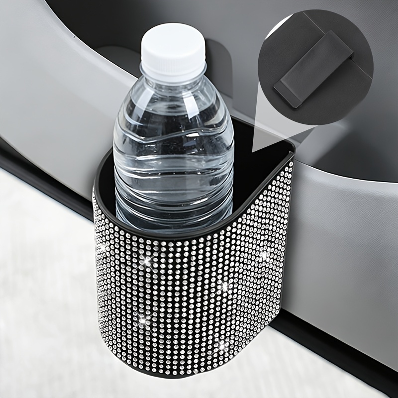 Sparkling Trash Can, Automatic Suspended Car Trash Can, Sparkling Storage Rack, Suitable For Vehicles: retailer-supplied image