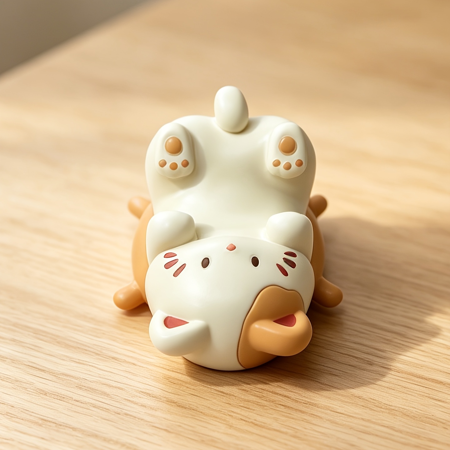 TEMU Kawaii Cat Pvc Stand, 2-in-1 Phone And Eyeglasses Holder, Desk Decor Gift
