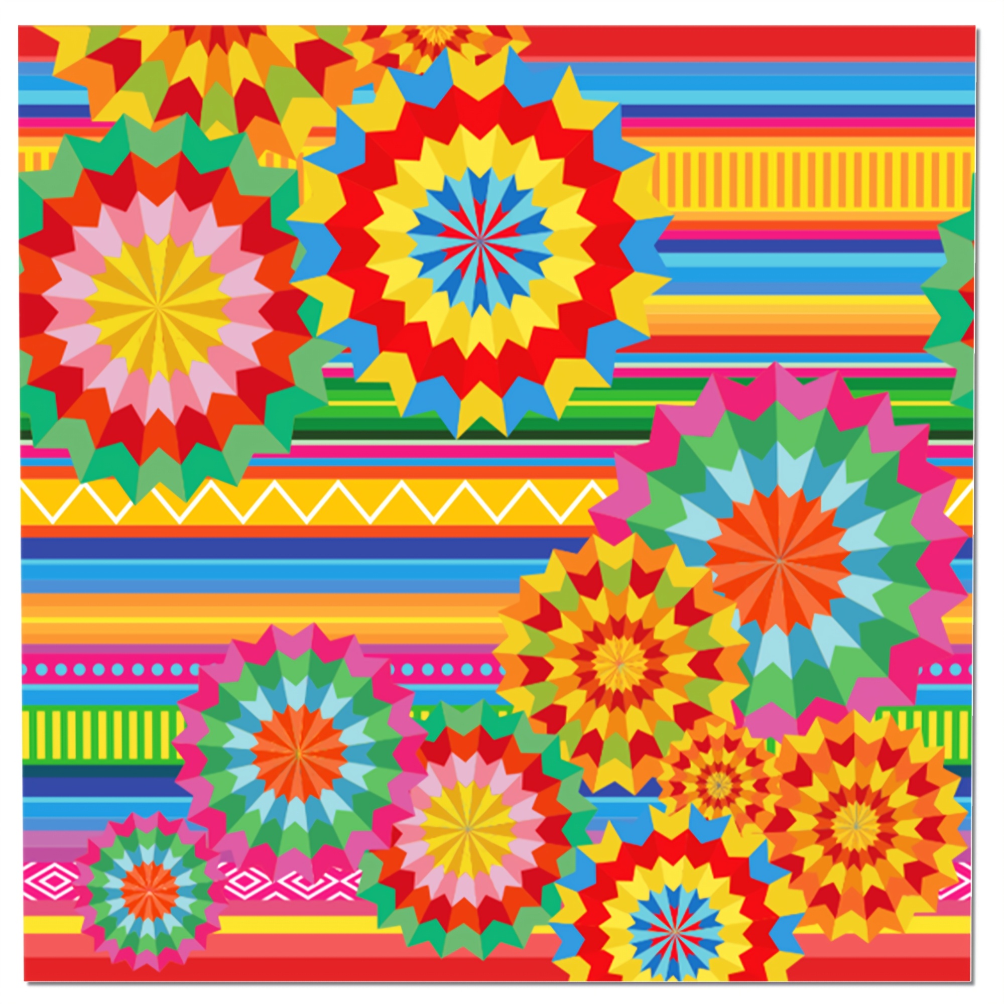 Image of 20pcs Mexican Retro Flowers De Mayo Theme Paper Cocktail Napkins Disposable Dinner Beverage Napkins For Party Banquet Birthday Wedding Charity Event Holiday Decorations For Halloween、christmas