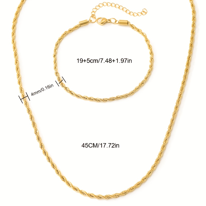 2pcs Vintage French Classic Women’s Necklace and Bracelet Set