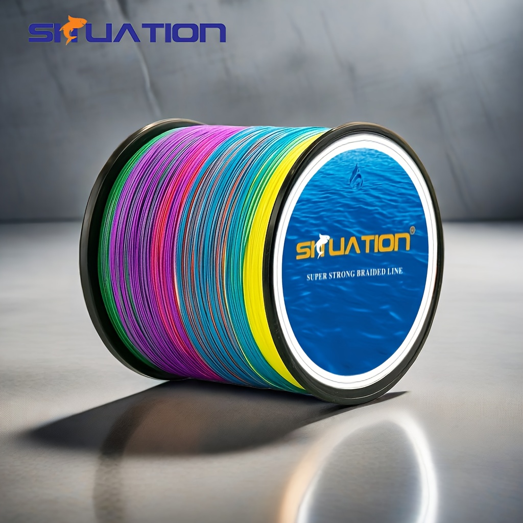 4-Strand PE Multicolored Braided Fishing Line - 109-546 Yards - Abrasion  Resistant & Anti-Bite Sensitive - Perfect for Freshwater & Saltwater  Fishing!