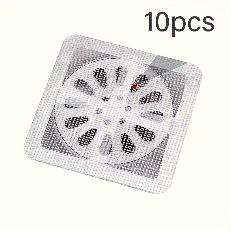 10pcs Pegatinas Autoadhesivas para Recoger Cabello para Ducha, Fregadero de Cocina y Desagües de Baño - Anti-Obstrucción, Cubiertas de Desagüe de Suelo a Prueba de Insectos, Plástico, No Necesita Electricidad, Accesorios de Ducha - Imagen 3