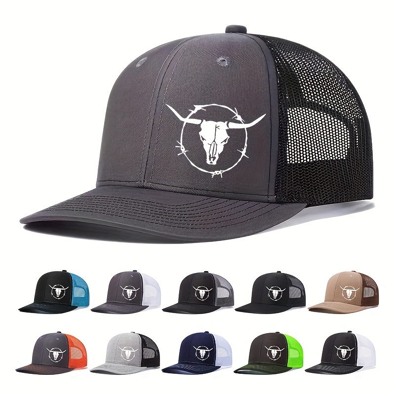 

Outdoor Sports Printed Six-piece Mesh Cap Baseball Cap Hat