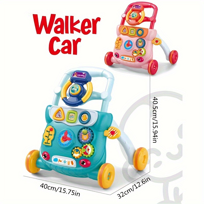 

Baby Baby Walker Anti-rollover With Can Sit Children Learn To Walk Walker Toy Halloween Christmas Gift