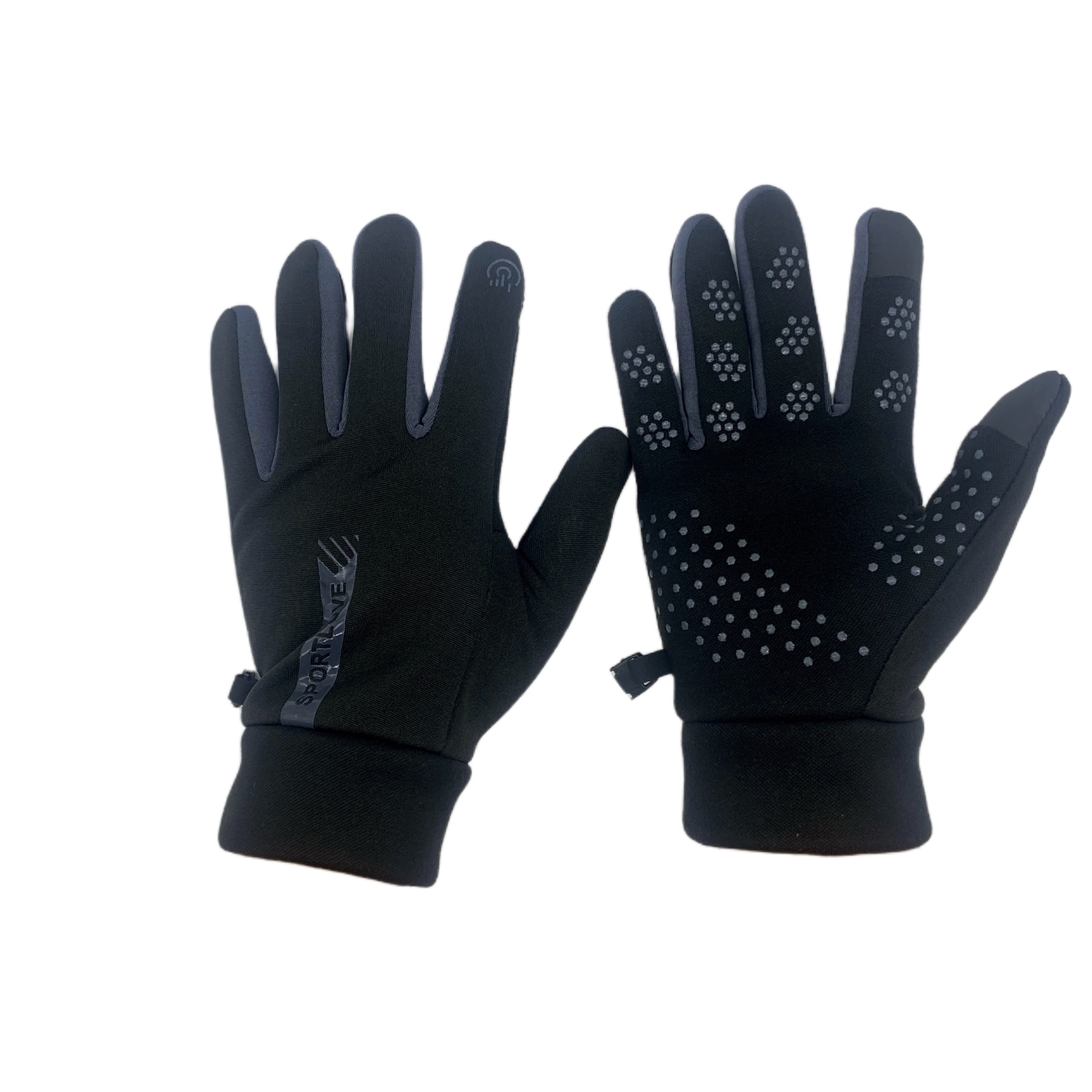 winter touchscreen gloves men women knit fabric polyester Temu