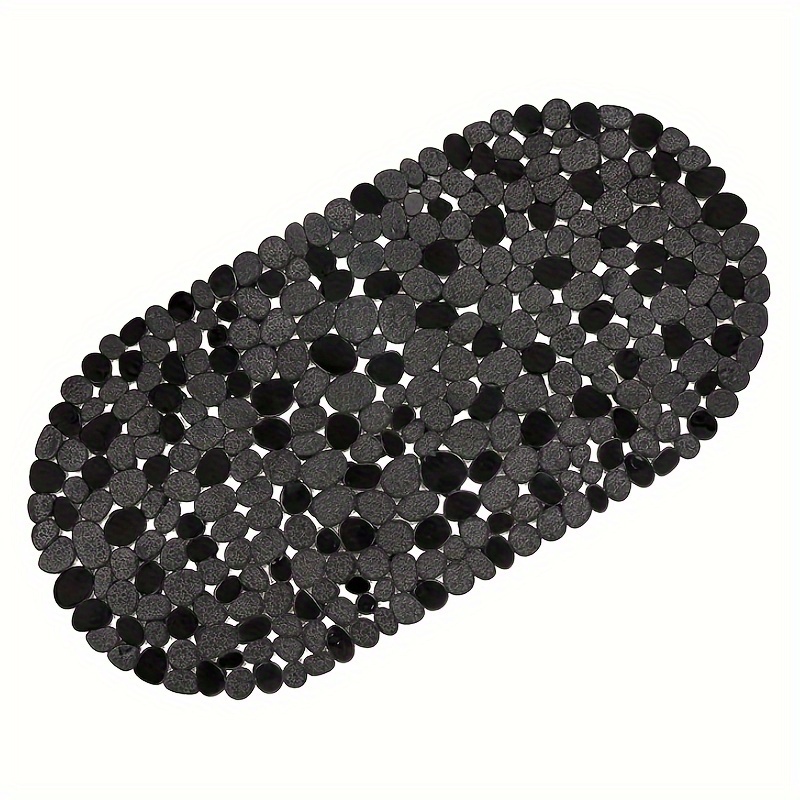 Image of 1pc Bath Mats For Bathroom Tub 27x14 Inch, Pebble Bath Mat For Tub Great On Feet, Friendly Machine Washable Shower Tub Mats With 167 Big Suction Cups, Mat, Bath Tub Mat, Home Decor