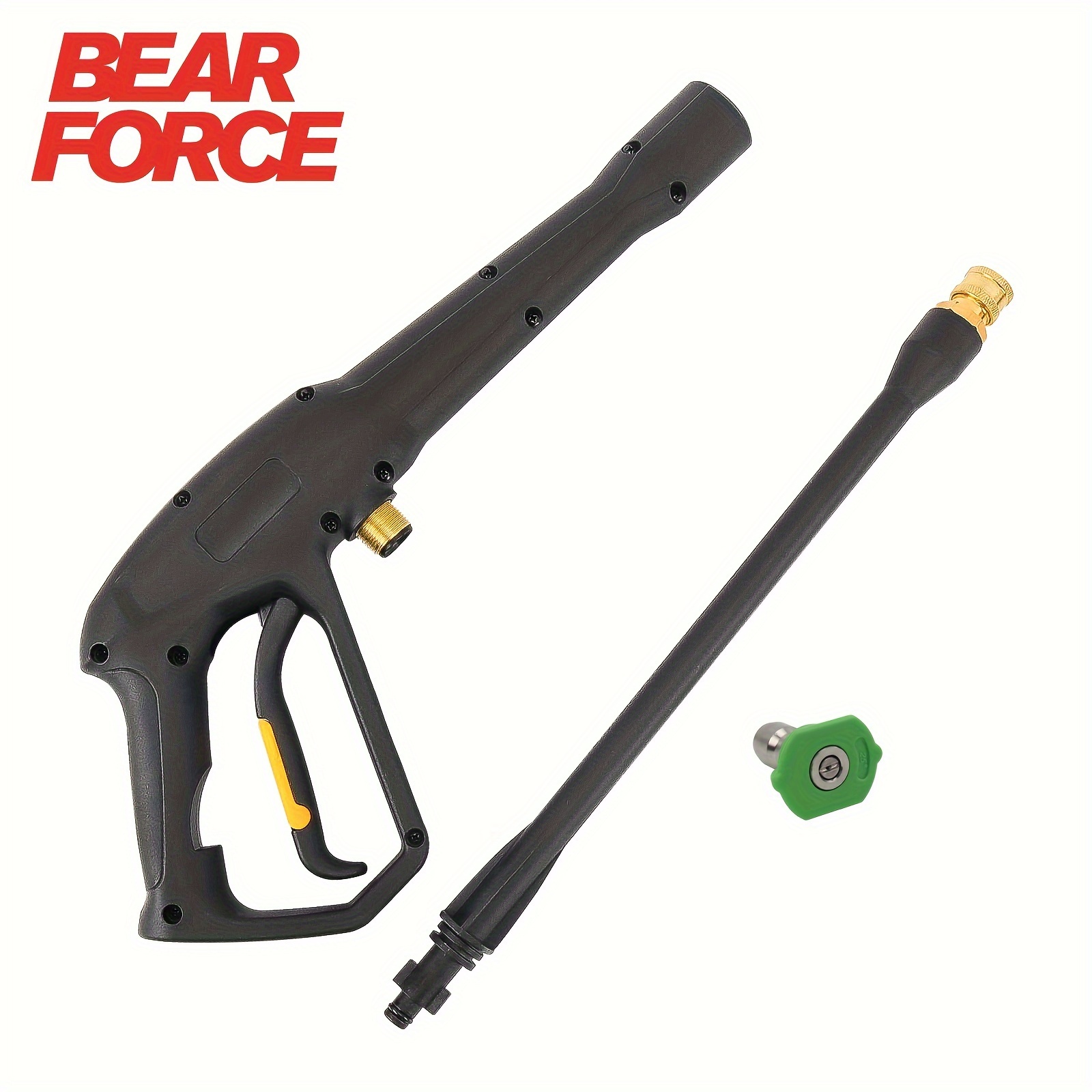 

Bear Force High Pressure Water Spray Gun Wand Jet Nozzle Tips, Power Washer Water Gun Compatible With Some Of Greenworks Karcher Homelite Electric Pressure Washer Max 1900 Psi