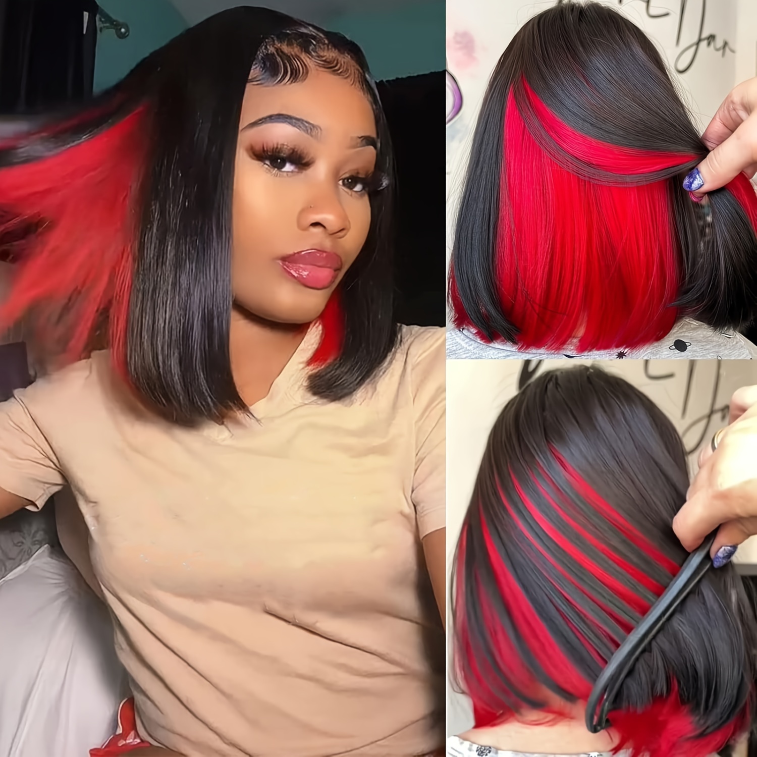 Brazilian straight blunt cut bob 2x4 lace front closure wig