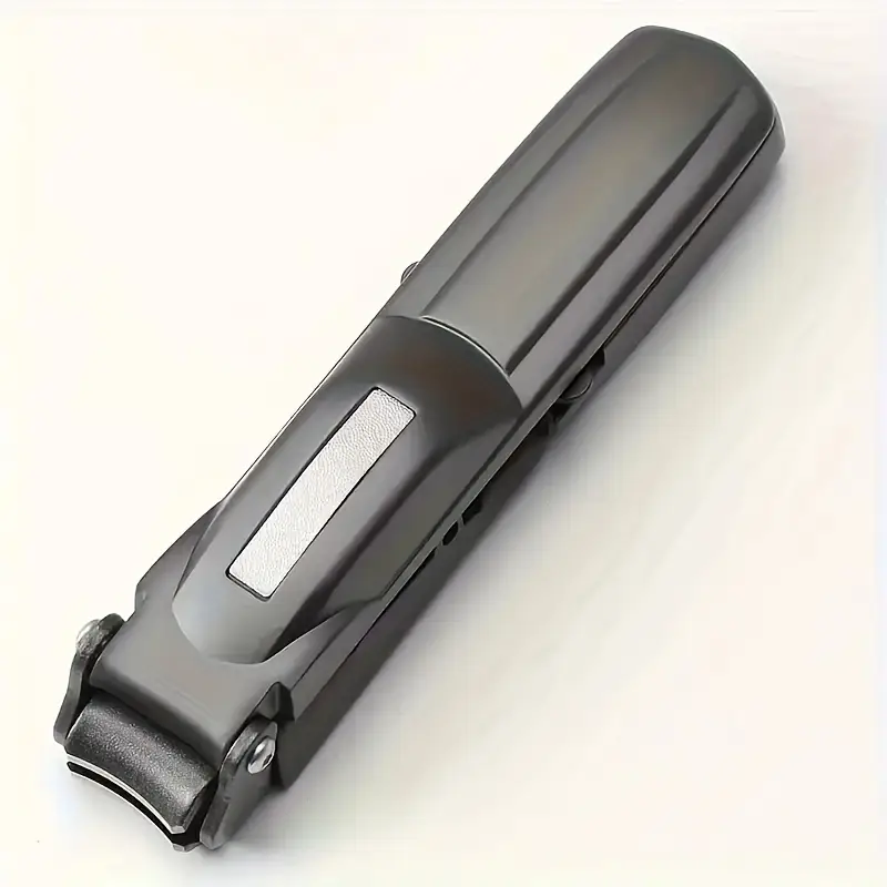 creative auto nail clippers stainless steel anti splash nail storage bin manicure tool alloy electroplating portable and durable details 7