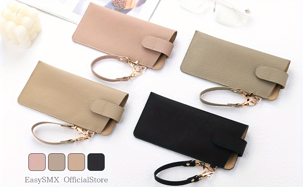 a   eyeglass pouch pebbled microfiber leather   glasses bag travel accessory ultra fiber leather details 0