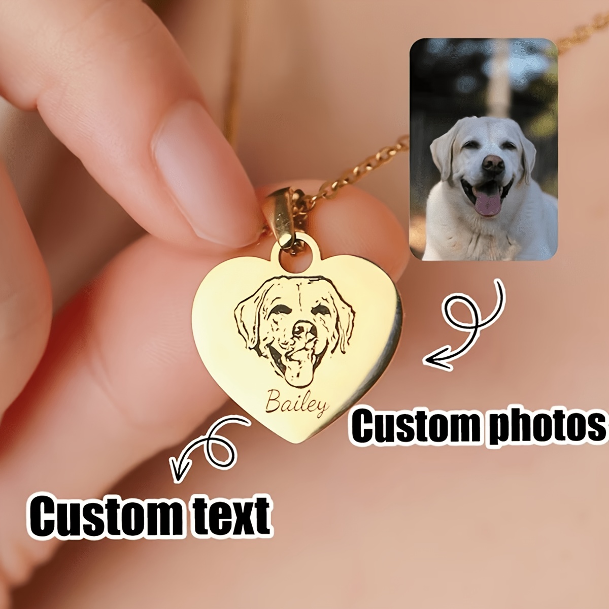 Personalized Custom Photo Necklace for Women
