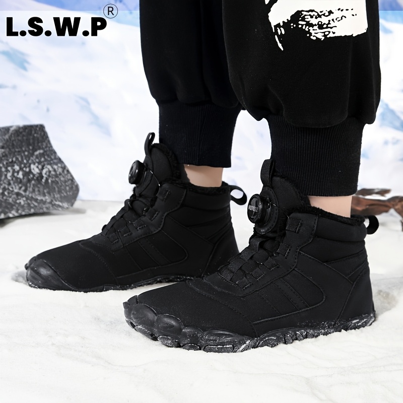 Men's Snow Boots for Outdoor Activities, Non-Slip Durable Soles