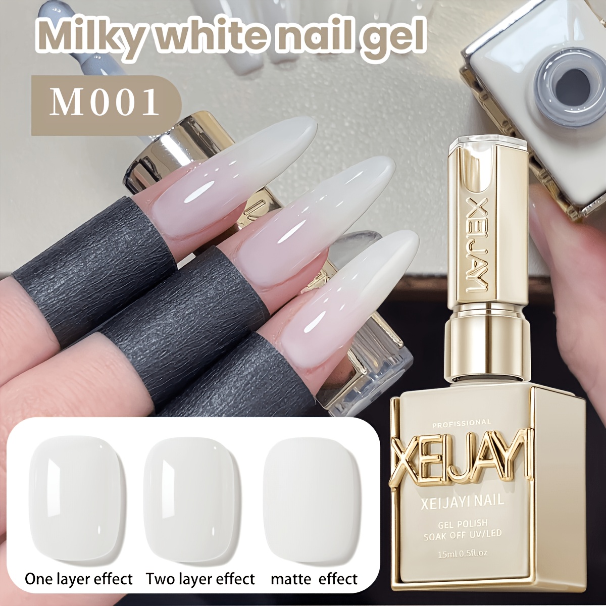 1pc 15ml New Popular Nail Gel Semi-permanent Nail Art Soaking Led Nail Salon Nail Salon Gel