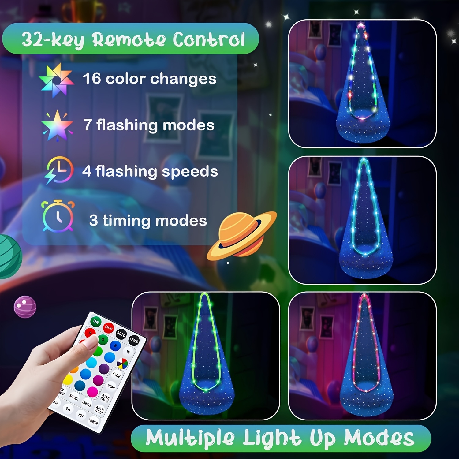 LED Pod Swing Hammock