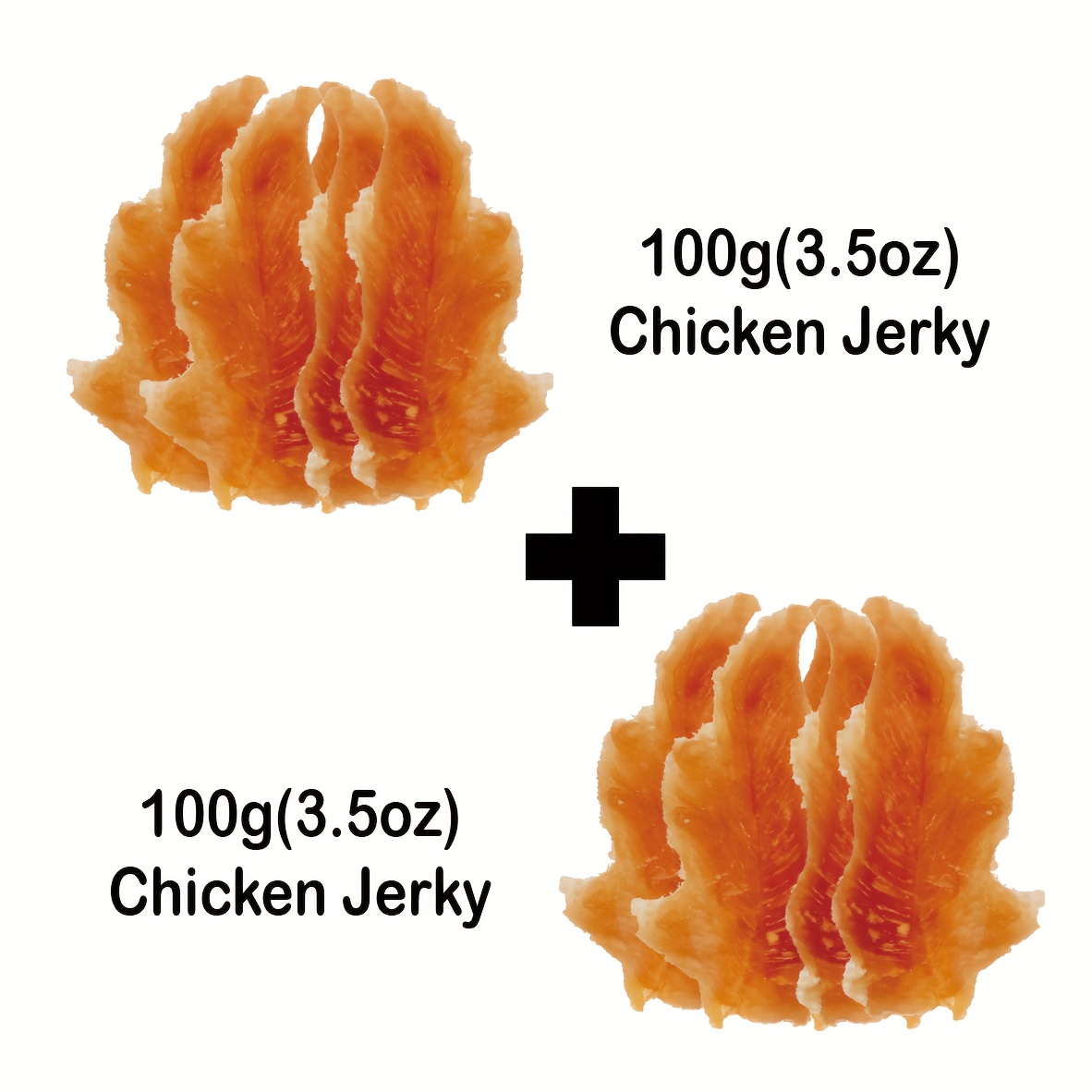 TEMU 7.05oz, Train, Reward, Repeat! Grain-free Dog Treats Pack, Triple Flavor , Chicken & Duck Jerky Bites, High Protein , Perfect For Puppy & Adult Dog Training, Dog Food & Treats