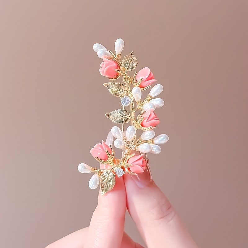 TEMU New Style Vintage High-end High-grade Brooch Suit Jacket Luxury Temperament Flower Brooch Pin Accessory Festival Gift