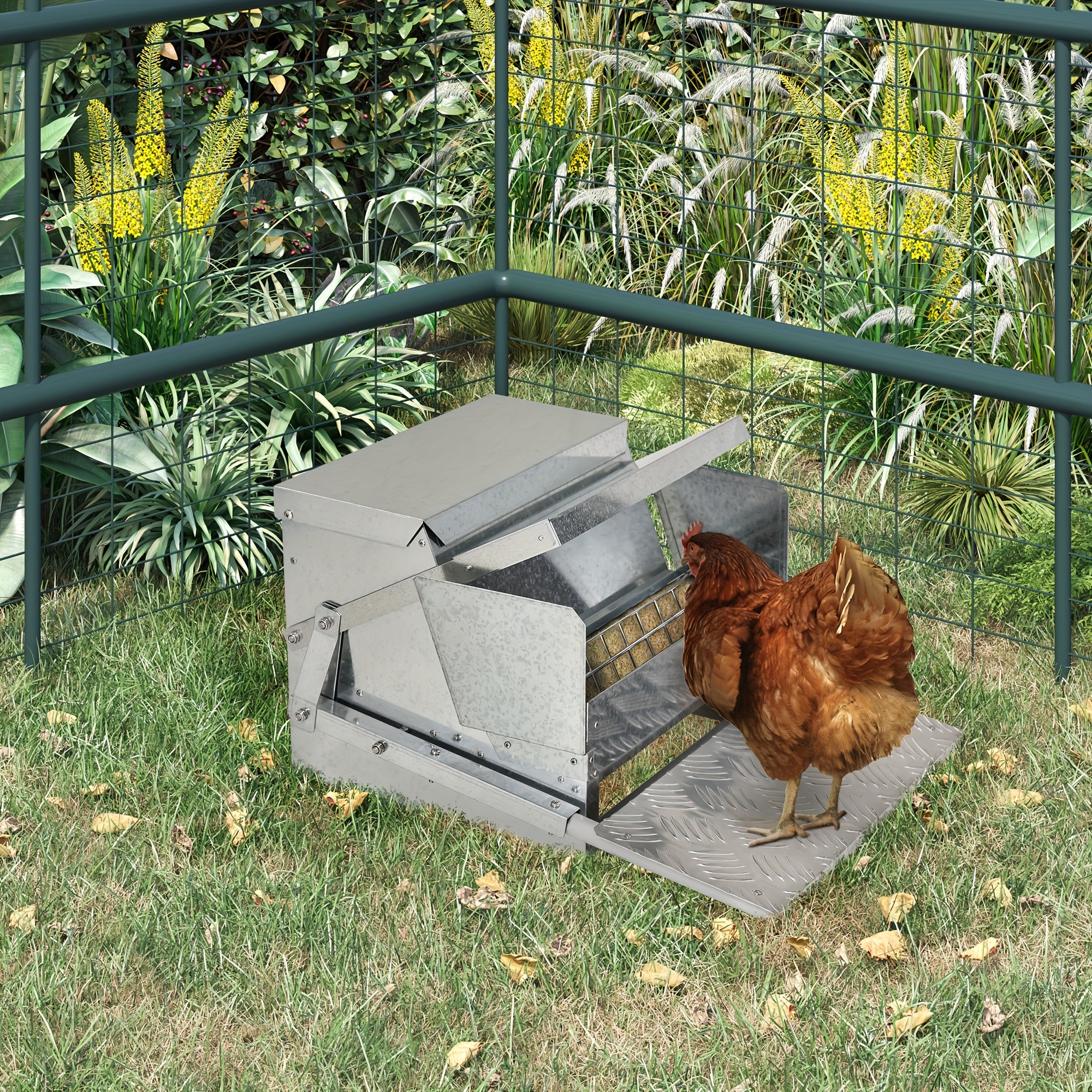 

Feeding Trough For Chickens In Section D11-004