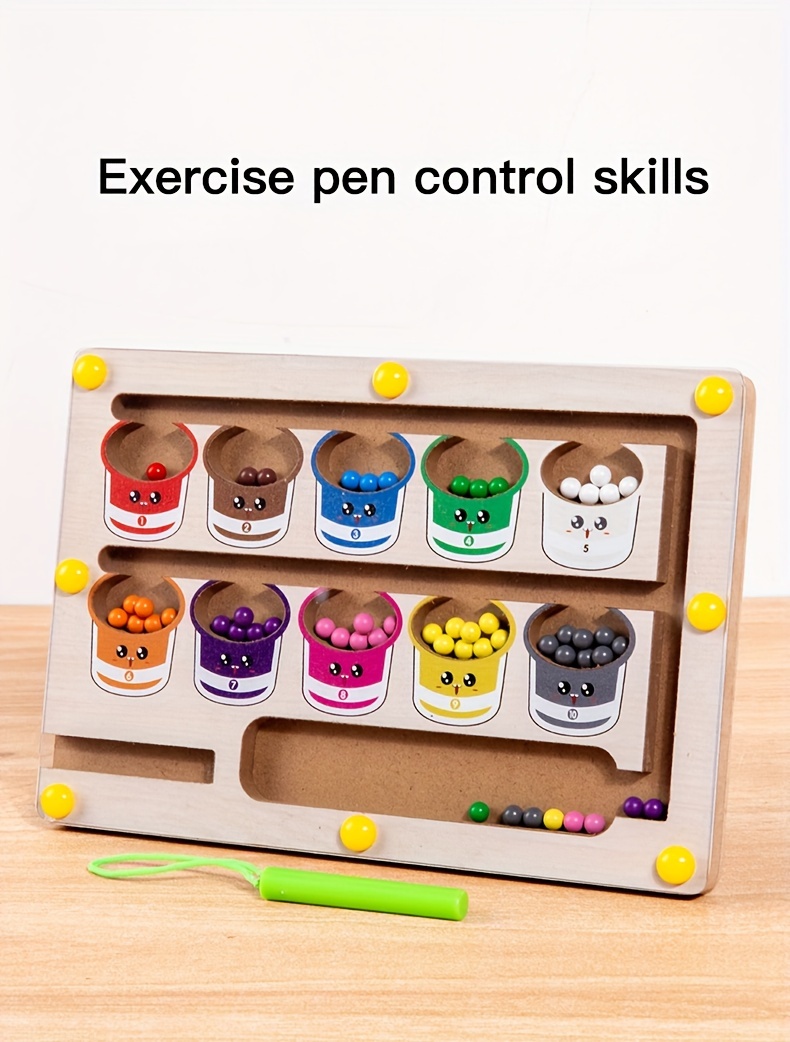 Color Sorting Maze Wooden Number and Color Counting Board Puzzle, Fine Motor Skills Toy, Cute Birthday Gift for Boys and Girls, Halloween/Thanksgiving/Christmas/Easter Gift 13 Color Sorting Maze, Wooden Number and Color Counting Board Puzzle, Fine Motor Skills Toy, Cute Birthday Gift for Boys and Girls, Halloween/Thanksgiving/Christmas/Easter Gift