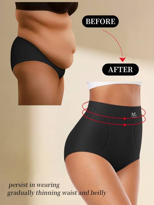 brand in multiple colors seamless underwear high waisted anti roll edge womens waist and lifting lingerie fits xs xxl medium front double curve letter