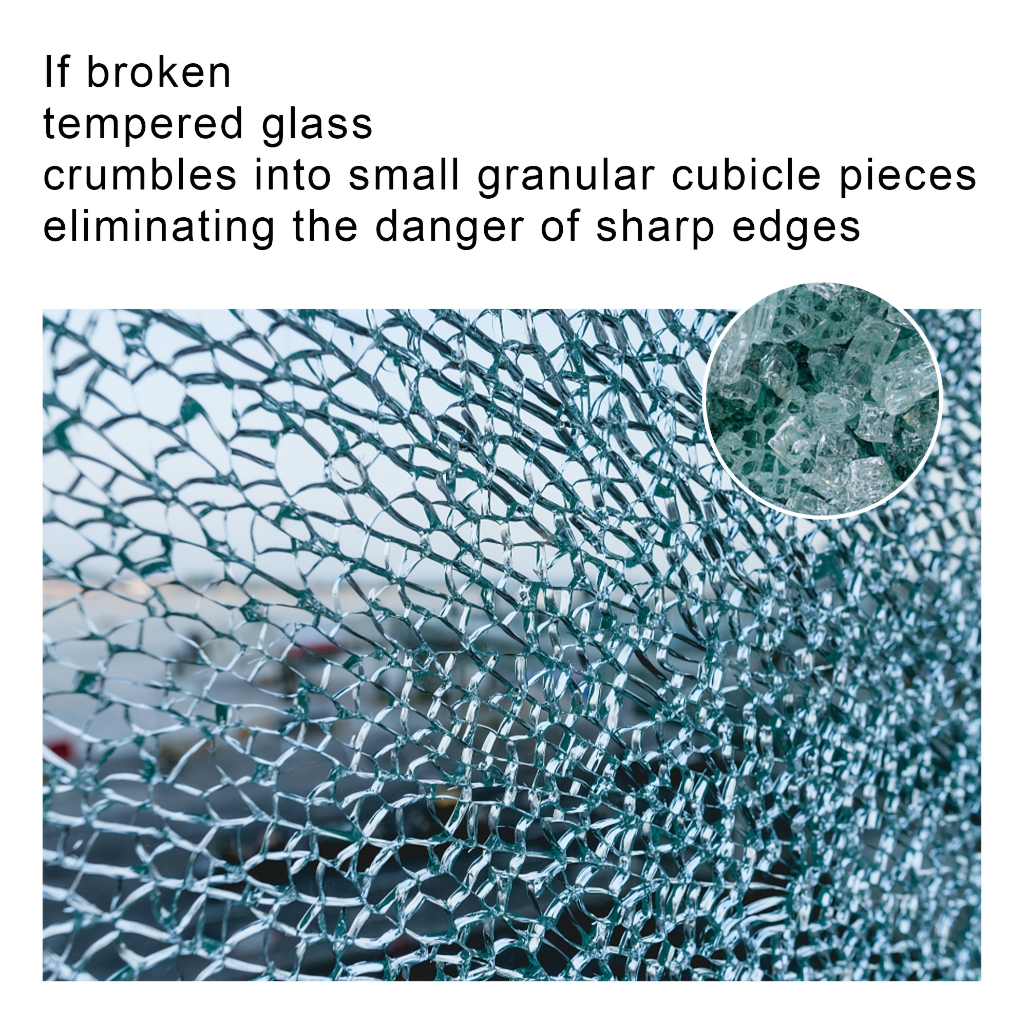 A 42-Inch Round Glass Tabletop, Featuring 0.37-Inch Thick Tempered Glass with a Pencil Polished Edge, Serves As a Clear Replacement for Dining Tables, Coffee Tables, Office Desks, And Kitchen Tables. It Offers a Large, Durable