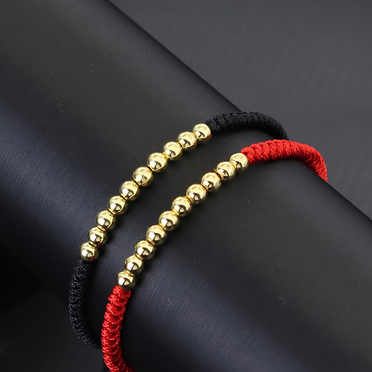 Nylon Red Adjustable String Bracelet, Unisex Gift