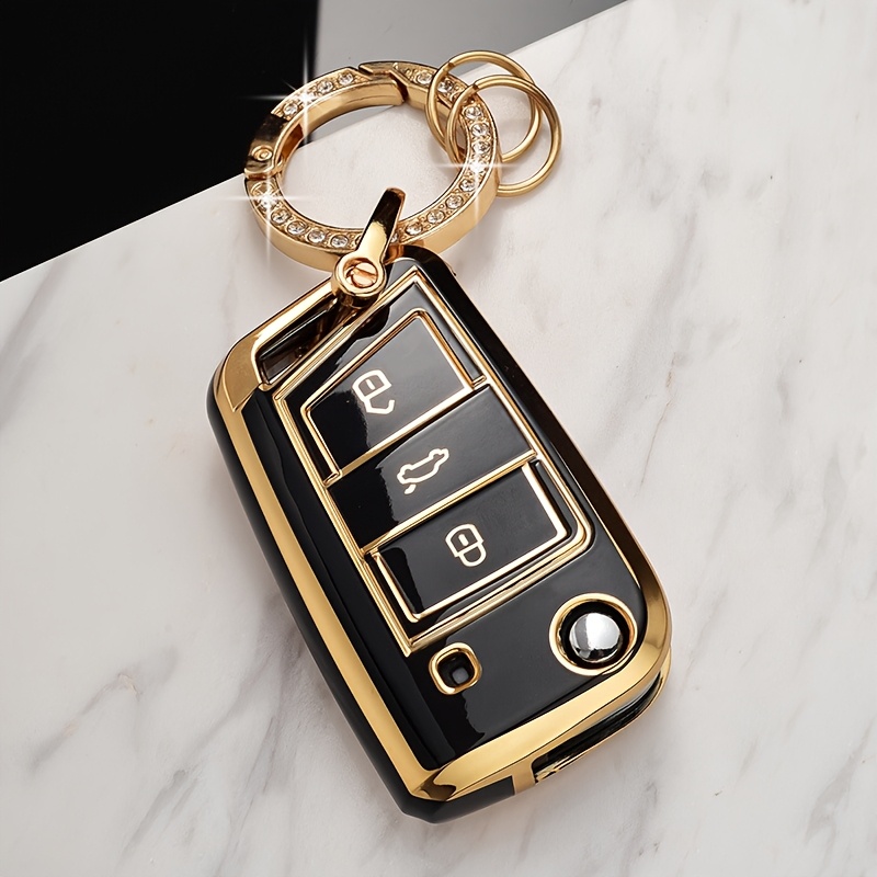 Image of Car Key Covers For /, Suitable For Models Such As For , , Bora, Golf 7, Tiguan L, Plus, , , Atlas, And .