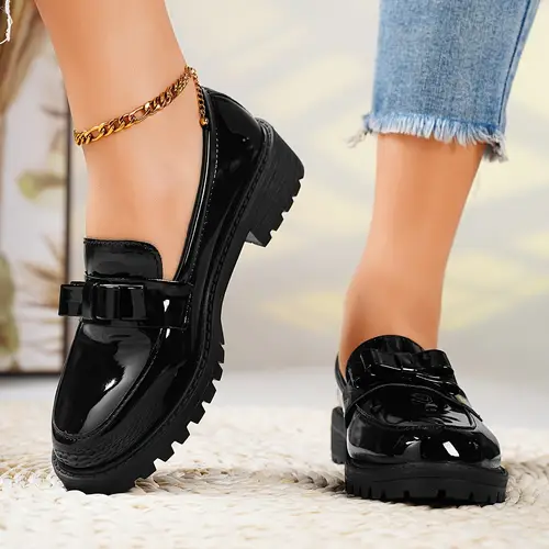 chic british inspired womens slip on loafers versatile flats with cover comfortable fabric lining new arrival fashion