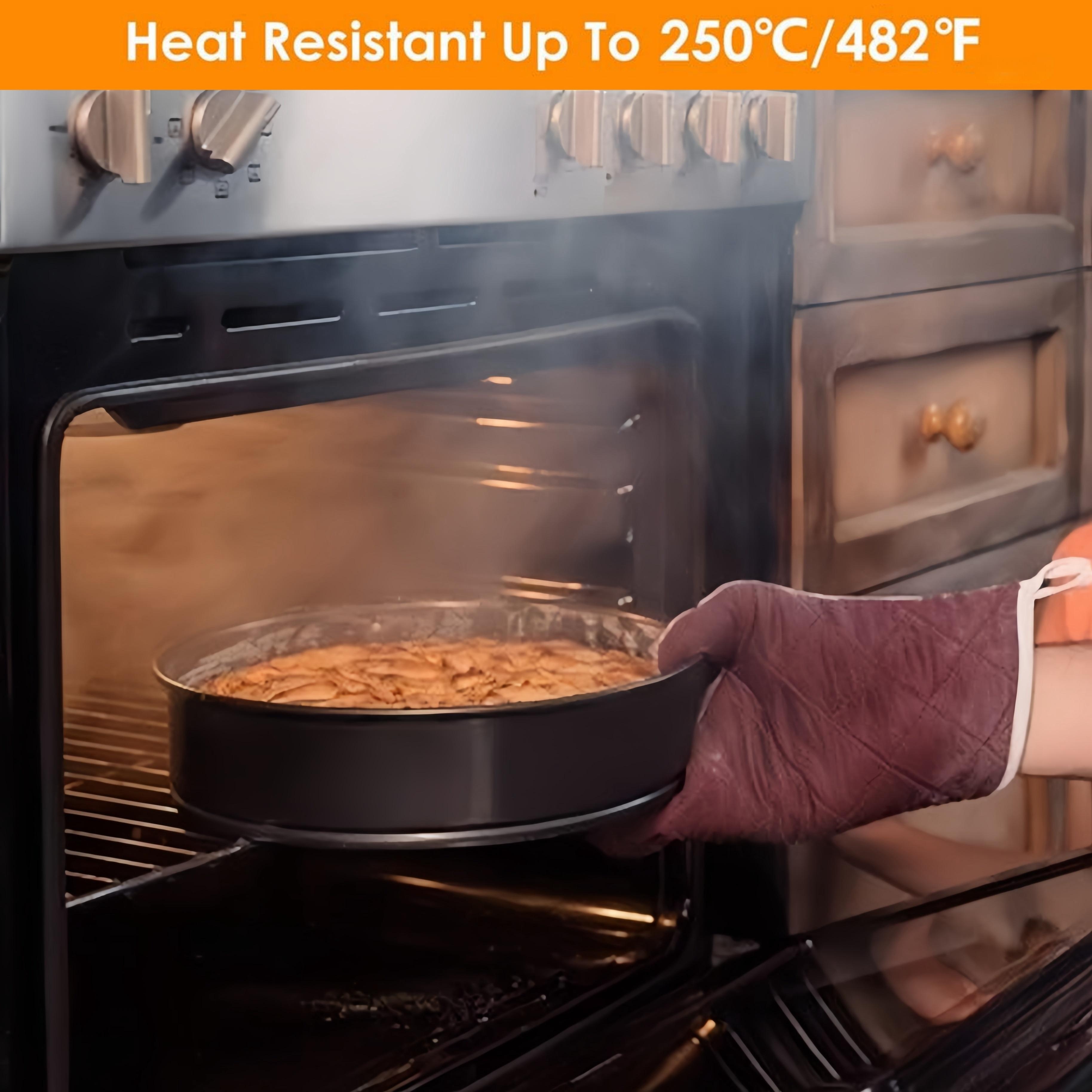 3pcs non stick baking pans set carbon steel cake pans with removable bottoms for cheesecake bread manual round heart shaped leakproof bakeware for mothers day professional home baking 9 10 11 inches details 3